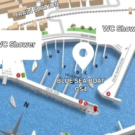 Botel Blue Sea Boat Vallauris